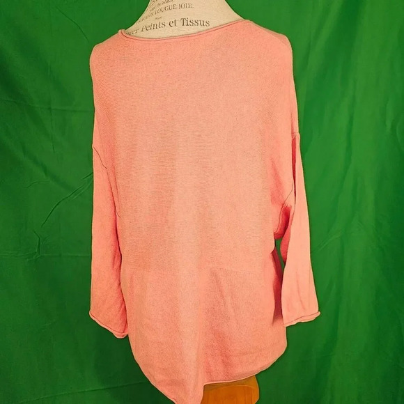 J Jill Pure Jill Womens Pink Cashmere Blend Oversized‎ Kimono Sweater XS - Picture 2 of 5
